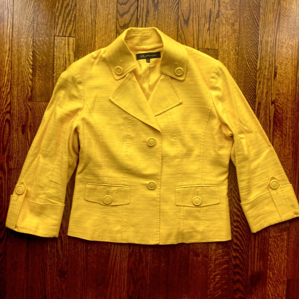 Anne Klein Yellow linen jacket